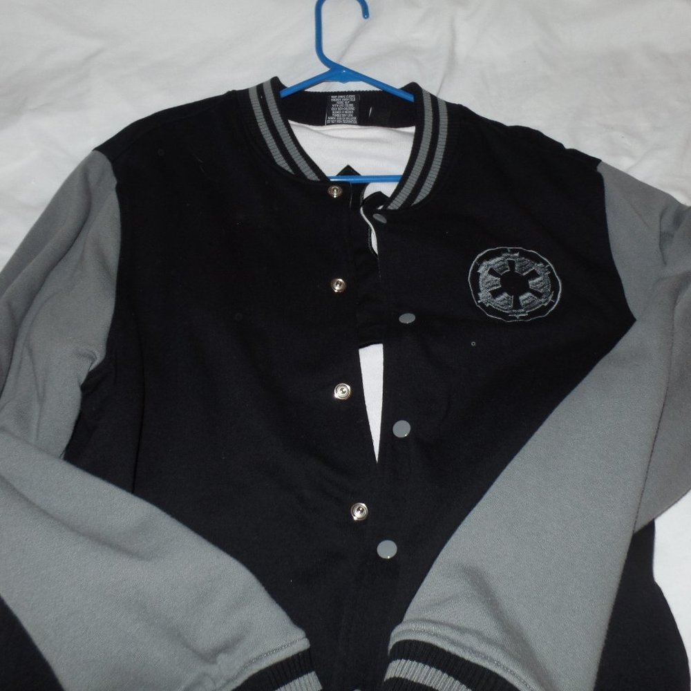 Mens Xl Star Wars Imperial/Rebel Reversible Varsity Jacket Men's